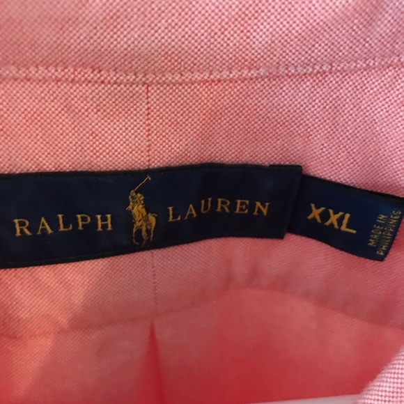 Salmon Ralph Lauren Button Up - Picture 3 of 3